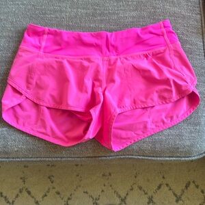 Lulu lemon hot pink shorts